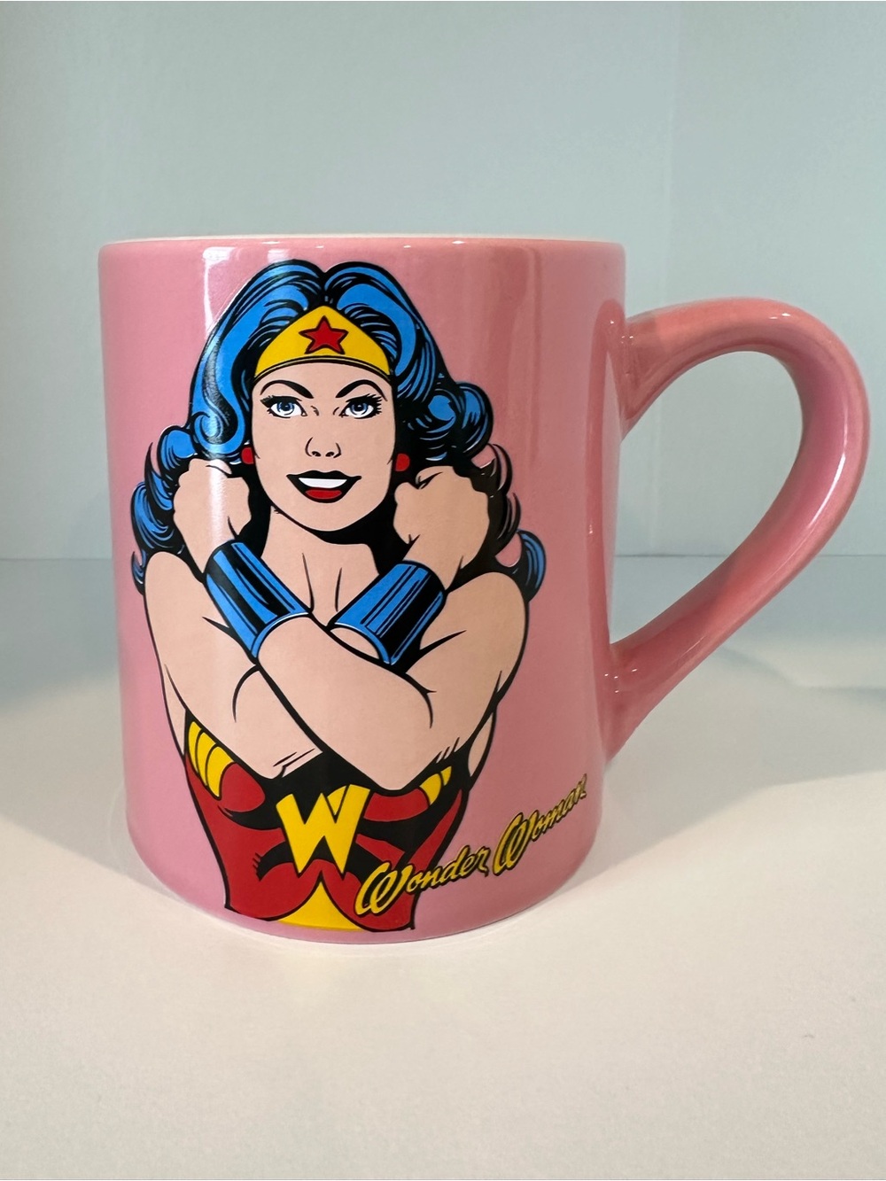 DC Comics Pink Wonder Woman Logo Ceramic Mug